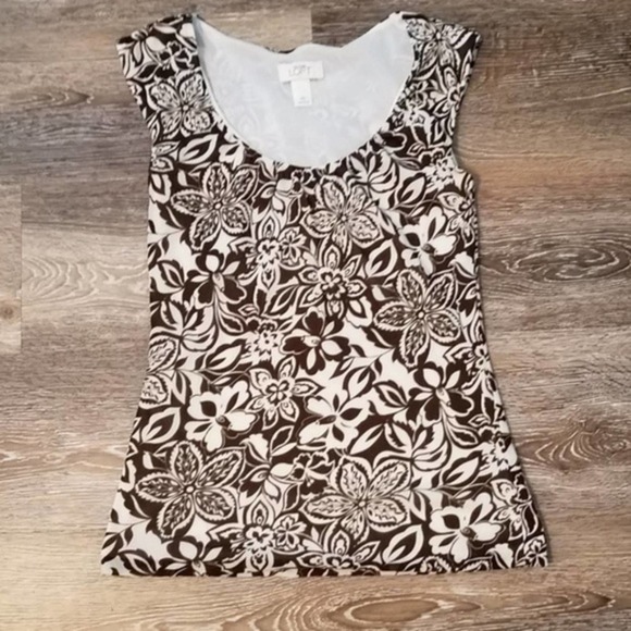 Ann Taylor Loft Floral print Sleeveless Top - Picture 1 of 3
